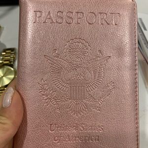 Rose Gold Passport Cover